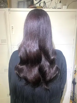 ロング カラー ブリーチカラーと、髪 質改善。HARUKAのヘアスタイル