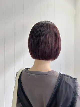 ミディアム カラー 顔周りレイヤー 🎀マリノのヘアスタイル