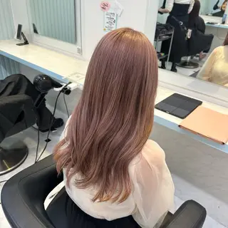ロング カラー 暖色🩷透明感カラー ♡Maika♡のヘアスタイル