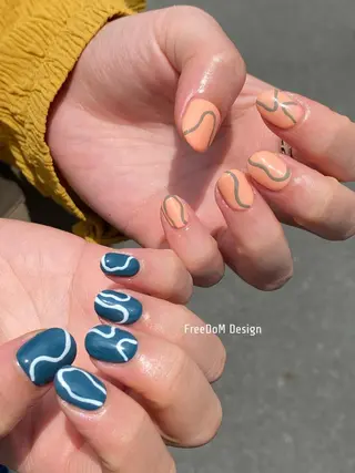 ネイル ＦreeDoＭ   Design所属・W KUMIのネイルデザイン