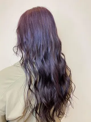 ロング ゆぴ☾‪/推しカラー /ハイトーンのヘアスタイル