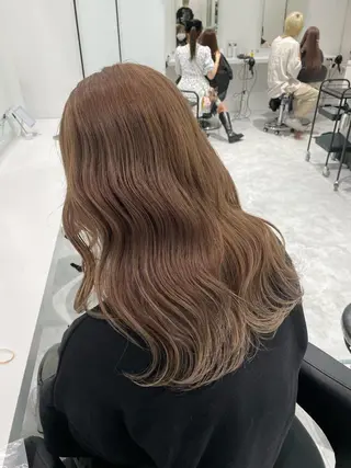 セミロング カラー ヘアアレンジ 髪質改善/ハイトーン /新宿/Takutoのヘアスタイル