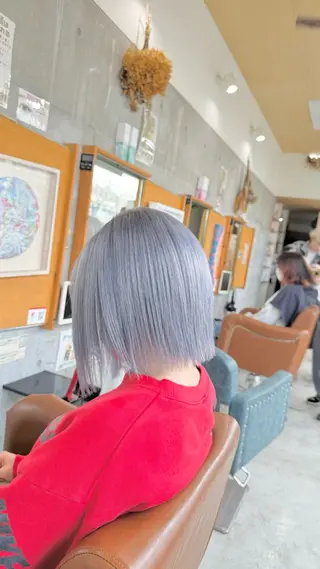 ミディアム ブリーチカラー/ 寺口佳希のヘアスタイル