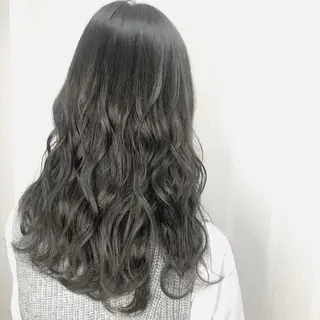 ロング カラー パーマ ヘアアレンジ メンズ ネイル マツエク・マツパ SOY-KUFU高田馬場所属・似合わせ💓艶髪💓 暖色💗加藤あゆみのヘアスタイル