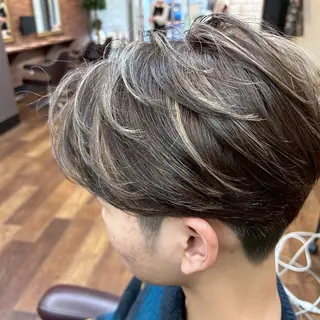 カラー メンズ 岡山 嵐のヘアスタイル