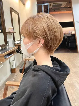 ショート カラー OPShair　ANELLO所属・ショート/ボブ/ メンズ/縮毛矯正のヘアスタイル