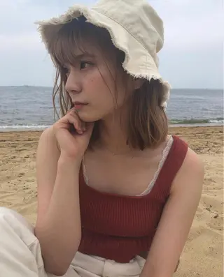 ミディアム chiharu ボブ/レイヤーのヘアスタイル