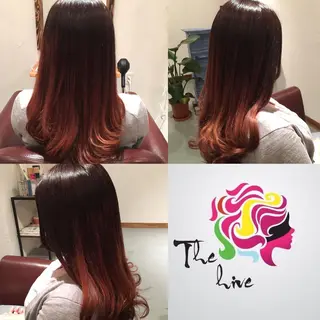 ロング カラー Hair salon The  hiveのヘアスタイル