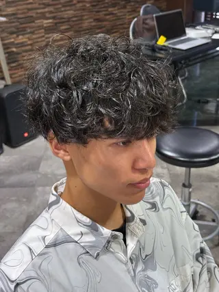 ショート パーマ メンズ growth 天神店 【グロウ】所属・Growth天神店 TOMOKIのヘアスタイル