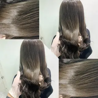 セミロング カラー 韓国風ベージュ🤎 赤みなし🌿横浜🤎のヘアスタイル