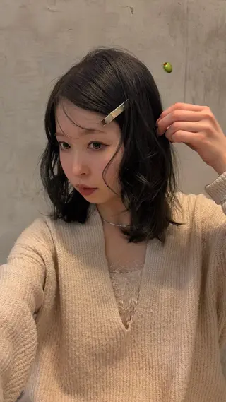 ミディアム カラー じゅわっと暖色カラー 🍊Moemiのヘアスタイル
