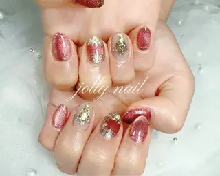 ネイル Jolly チップ長さだしのネイルデザイン