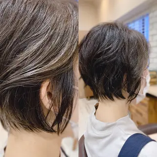 ショート カラー 清水 有実子のヘアスタイル