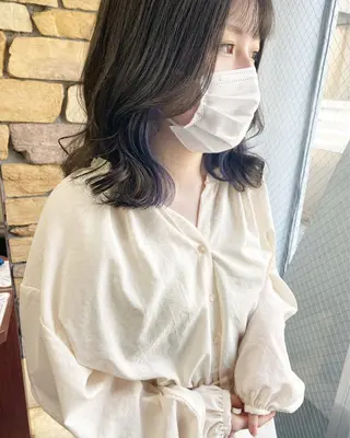 ミディアム カラー 後藤紗英/髪質改善 /オリーブベージュのヘアスタイル