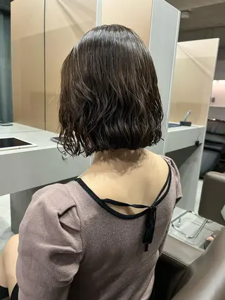 ショート パーマ ロングパーマ木村 ボブパーマのヘアスタイル