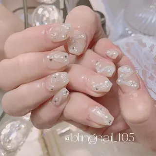 ネイル 23時まで❤︎韓国、 ワンホンネイルのネイルデザイン