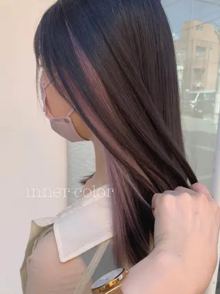 ミディアム カラー ぱつっとボブ/ 小野あかねのその他イメージ