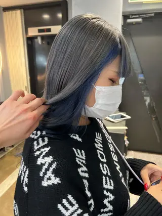 ロング maya レイヤーカットのヘアスタイル