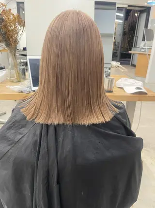 ミディアム 渋谷ケアブリーチ Suuのヘアスタイル