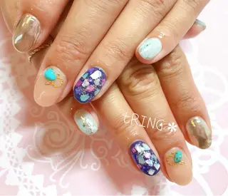 ネイル tRING＊ しいの木台のネイルデザイン