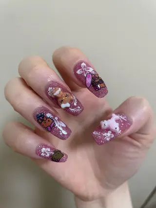 ネイル GO TODAY 吉祥寺Glint所属・うの 韓国ﾈｲﾙ໒꒱⋆⭒˚のネイルデザイン