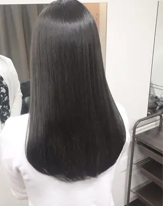 ロング ボブ/縮毛矯正/ レイヤー/塚田のヘアスタイル