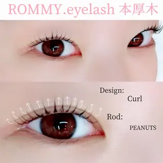 マツエク・マツパ ROMMY.eyelash本厚木所属・中岡 千尋のマツエク・マツパデザイン