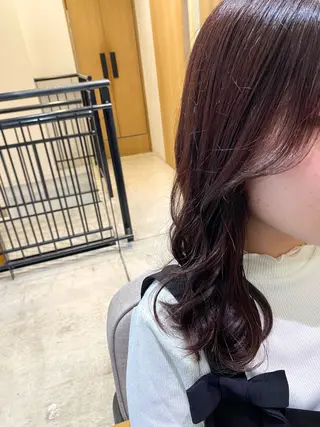 ミディアム カラー 🎀ブリーチなし 透明感🎀yuhiのヘアスタイル