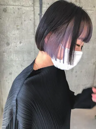 ショート カラー ヘアアレンジ レイヤー/ウルフ/ ハッシュカット/そらのヘアスタイル