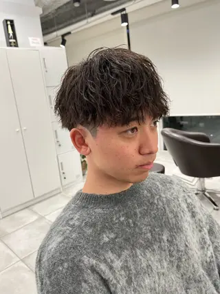 ショート パーマ メンズ 🏆メンズヘア特化 🥇代表りんぺーのヘアスタイル