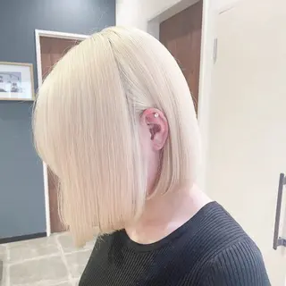 カラー 長尾菜々美🐰 ／ハイトーンカラーのヘアスタイル