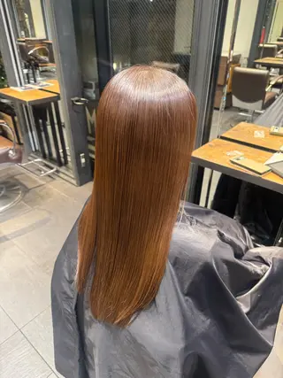 ロング カラー MINX似合わせボブ 髪質改善/岩城槙乃介のヘアスタイル