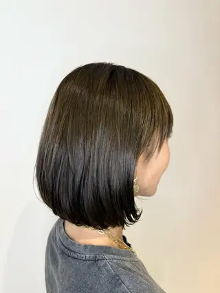 ショート カラー オリーブヘア🫒/ ハイライト/志賀のヘアスタイル