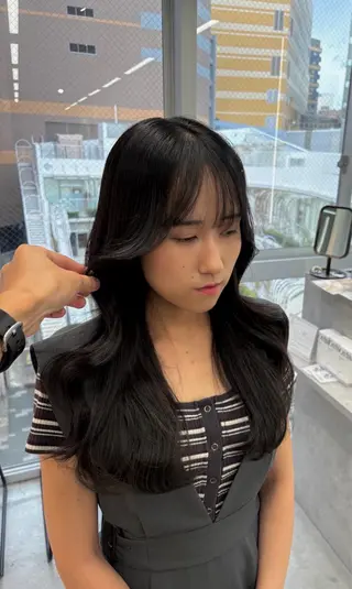 ロング カラー 韓国レイヤー🇰🇷 福澤　和嗣のヘアスタイル