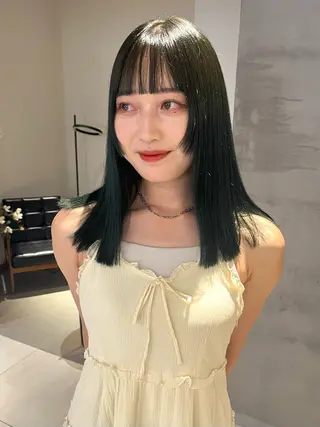 セミロング 髪質改善・水素カラー ARIA（ému）のヘアスタイル