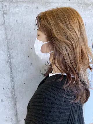 ロング カラー ヘアアレンジ ❤️カラー得意 🧡松浦睦樹❤️のヘアスタイル