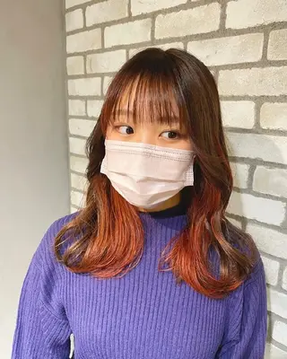 カラー ロング F.hair salon所属・ハイトーン×髪質改善 🌈しゅんだい🌈のヘアスタイル