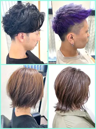 ミディアム パーマ メンズ 【半個室サロン】 山本　崇仁のヘアスタイル