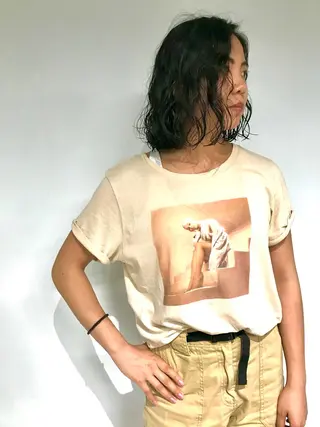 ミディアム パーマ steed tokyo所属・KOOKI スティードトーキョーのヘアスタイル