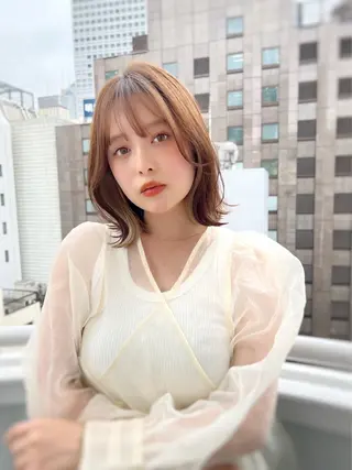 ミディアム カラー 韓国アイドルヘア/ 大人ショートリョウヤのヘアスタイル