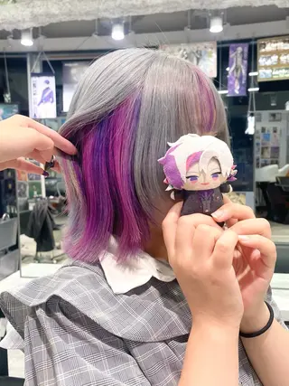 カラー 🍭ハイトーン/ デザインカラー🦄のヘアスタイル