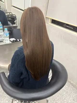 ロング カラー ヘアアレンジ fumika🎀 韓国ヘアのヘアスタイル