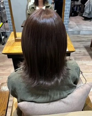 ミディアム 平澤 梓のヘアスタイル