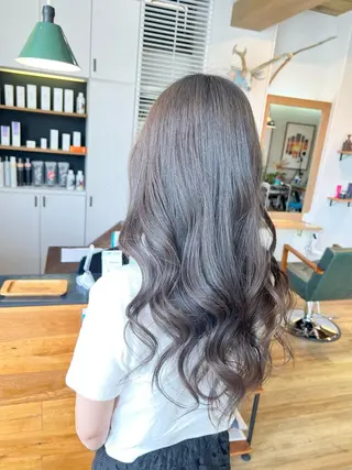 ロング カラー 堀 望美のヘアスタイル