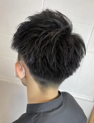 ショート カラー パーマ mare宇部高前店 /スタッフモデルのヘアスタイル