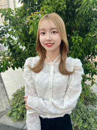 ミディアム Tia.所属・無料カットモデル募集 まっすー🎩のヘアスタイル