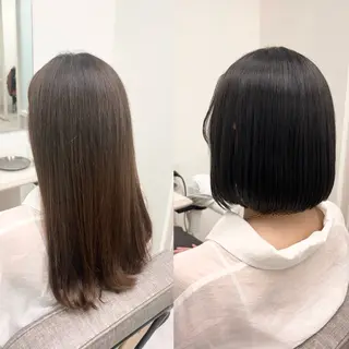 ミディアム ヘアアレンジ🪽🎀 艶カラー/天王寺のヘアスタイル