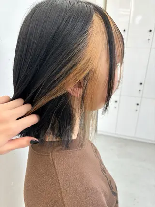 ミディアム カラー 🐶ひかる🐶 JILLSTUDIOのヘアスタイル