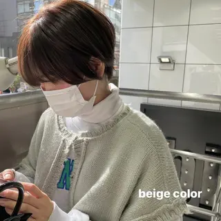 ショート カラー 韓国ヘア🦋 MIYUのヘアスタイル