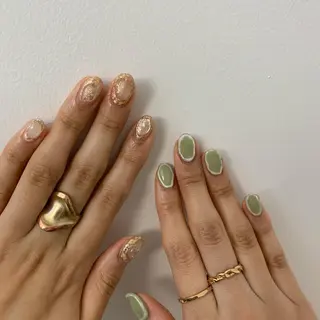 ネイル 【淡色color/ nail】maikoのネイルデザイン